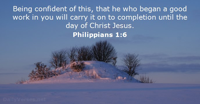 Image result for philippians 1:6